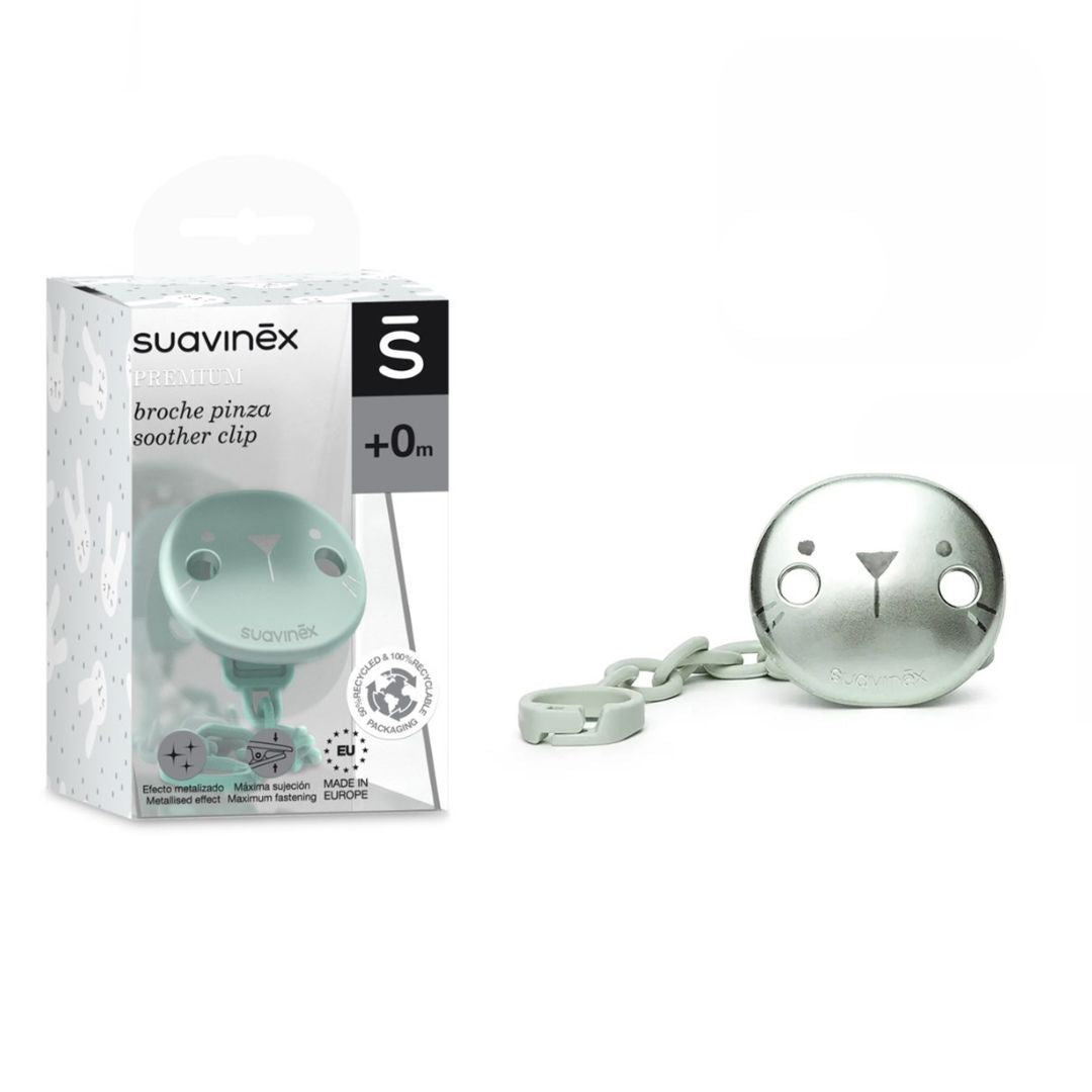 Suavinex Attache-sucette premium hygge vert