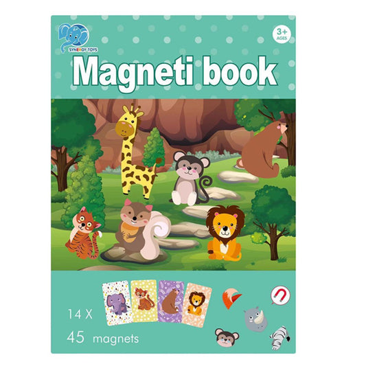 Jeu de puzzle magnétique de 59 pièces représentant des animaux