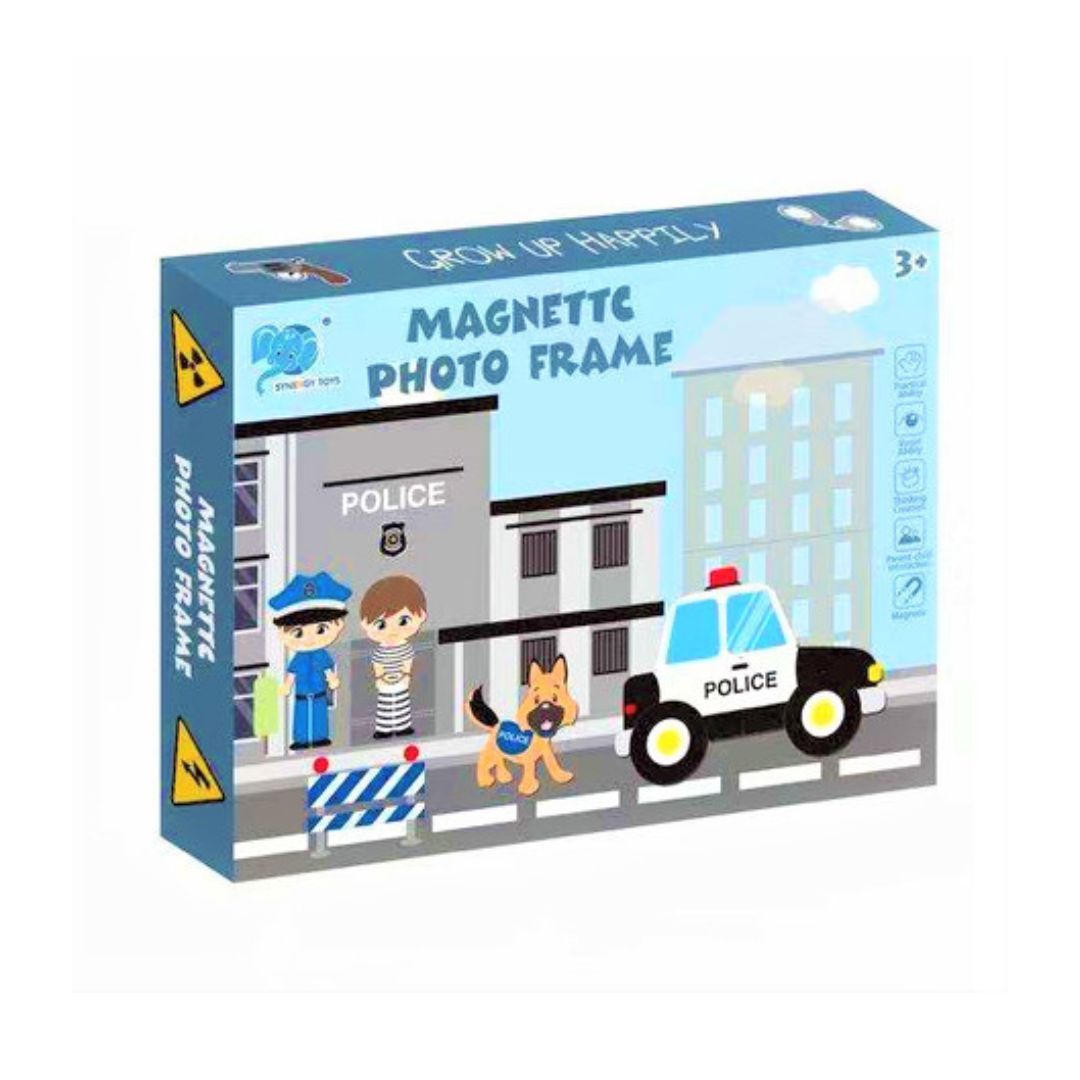 Livre de Puzzle Magnétique : Poste de Police