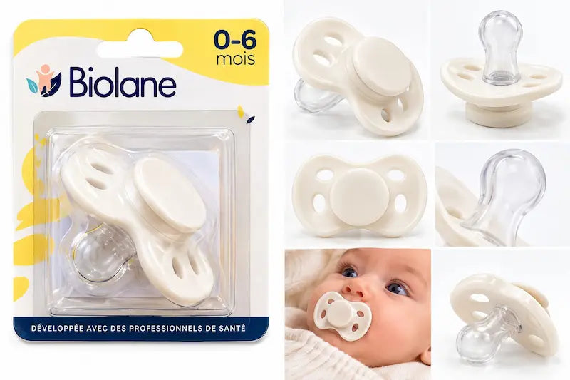 Pack 3 pièces nouveau-né comprenant un spray Stérimar bébé, un biberon Philips Avent et une sucette Biolane